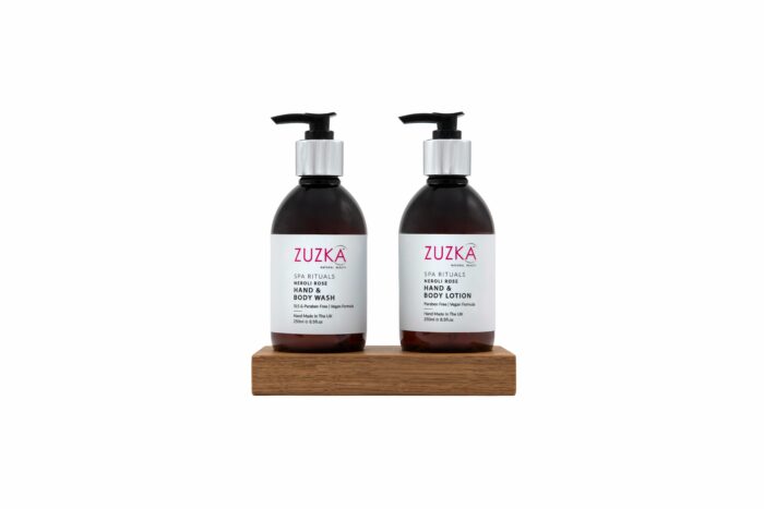 Zuzka Spa Rituals Hand Crafted Hand-Body-Wash and Lotion-Stand